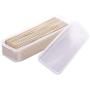 Kitchen noodle storage box/plastic transparent storage box/square food storage box