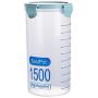 YUMU Kitchen Sealed Food Storage Container with lid, Sealed Moisture-Proof, with Scale, Buckle Sealed Plastic Food Container, no BPA, Keep Food Fresh and Dry,lightblue,Extralarge