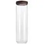 UPKOCH 1700 ml Candy Jar Klarsichtglas Holzdichtung Borosilikatbehälter für Lebensmittel & Getreide (9x30,5 cm)