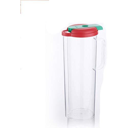 Kitchen Transparent Noodle Storage Tank Storage Tank With Handle Sealed Cans Kitchen Grain Jar (Color : Red)