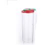 Kitchen Transparent Noodle Storage Tank Storage Tank With Handle Sealed Cans Kitchen Grain Jar (Color : Red)