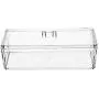 1 Stück Acryl Transparente Lebensmittel Lagerbox Rechteck Teebeutel Organizer Küchen Sortierbehälter mit Staubdichtem Deckel