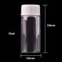 | Storage Bottles & Jars | 5ml 6ml 7ml 10ml 14ml Mini Clear Glass Bottles with White Plastic Screw Cap Empty Spice Bottles Jars DIY Crafts Vials | by HUDITOOLS | 1 PCs