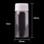 | Storage Bottles & Jars | 5ml 6ml 7ml 10ml 14ml Mini Clear Glass Bottles with White Plastic Screw Cap Empty Spice Bottles Jars DIY Crafts Vials | by HUDITOOLS | 1 PCs