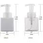 erioctry 250ml/8.4oz Refillable Empty Plastic Cream Lotion Dispenser Square Spray Pump Bottle Jars Makeup Cosmetic Bath Shower Shampoo Liquid Toiletries Containers (White) erioctry 250ml/8.4oz Refillable Empty Plastic Cream Lotion Dispenser Square Spray Pump Bottle Jars Makeup Cosmetic Bath Shower Shampoo Liquid Toiletries Containers (White)