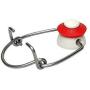 Viva Haushaltswaren 6 Glass Bottles 500 ml with Swing Tops for Self-Filling incl. A White Filling Funnel Diameter 9.5 cm