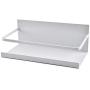 Magnetic Kitchen Rack Fridge Organizer,Starwak Metal Refrigerator Side Storage Shelf,Spice Jars Rack,Paper Towel Roll Holder,Home Rustproof Multi-use Punch-free Shelving Storage Unit Wall Mount(White)