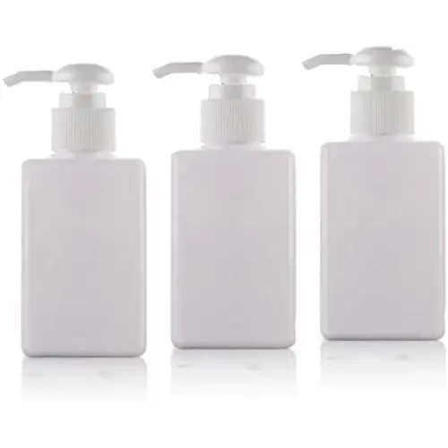 100ml / 3.3oz Refillable Empty Plastic Pump Bottles Jars Set for Makeup Cosmetic Bath Shower Shampoo Hair-Conditioner Toiletries Liquid Containers Bathroom Accessory Set (White) 100ml / 3.3oz Refillable Empty Plastic Pump Bottles Jars Set for Makeup Cosmetic Bath Shower Shampoo Hair-Conditioner Toiletries Liquid Containers Bathroom Accessory Set (White)