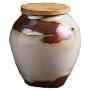 RUIKA Tea Storage Containers Chinese porcelain Tea Tins Food Storage Jar, Ceramics Tea Canister Traditional Tea Caddy (8.0x8.9cm 230ml)