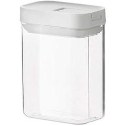 HOMELUNY Set of 4 White Airtight Jars Food Moisture Proof Storage Jars Storage Containers 400ML 10.56.510cm for Candy, Cookie, Rice, Sugar,Flour,Snacks Keeping Food Dry & Fresh