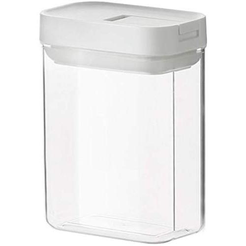HOMELUNY Set of 4 White Airtight Jars Food Moisture Proof Storage Jars Storage Containers 400ML 10.56.510cm for Candy, Cookie, Rice, Sugar,Flour,Snacks Keeping Food Dry & Fresh