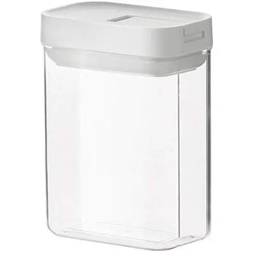 HOMELUNY Set of 4 White Airtight Jars Food Moisture Proof Storage Jars Storage Containers 400ML 10.56.510cm for Candy, Cookie, Rice, Sugar,Flour,Snacks Keeping Food Dry & Fresh