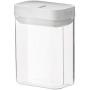 HOMELUNY Set of 4 White Airtight Jars Food Moisture Proof Storage Jars Storage Containers 400ML 10.56.510cm for Candy, Cookie, Rice, Sugar,Flour,Snacks Keeping Food Dry & Fresh