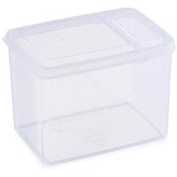 LoCbaT- 1.2l 1.8l Food Crisper Container Box Storage Transparent Boxes Jars Bottles Jars Boxes Storage Plastic Container Transparent Drawing Food Grain Penguin Wall Basket Orga