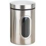 Food Storage Containers Jar 304 Stainless Steel with Lids Airtight Bpa Free Large, Cookie Jar Cereal Coffee Storage Containers Jar for Kitchen Pantry Organization Canister Candy Bulk, 1.5L