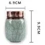 Tragbarer Mini Tee-Beutel Metalldeckel Keramik Kleiner Teekocher Caddies Kaffeebeutel Süßigkeitenbehälter, Dose