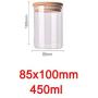 Glass Storage Bottles Food Canister For Kitchen Containers Jar With Lid Box Spice Tea Vacuum Caps Sugar Bowl Container,85X100Mm