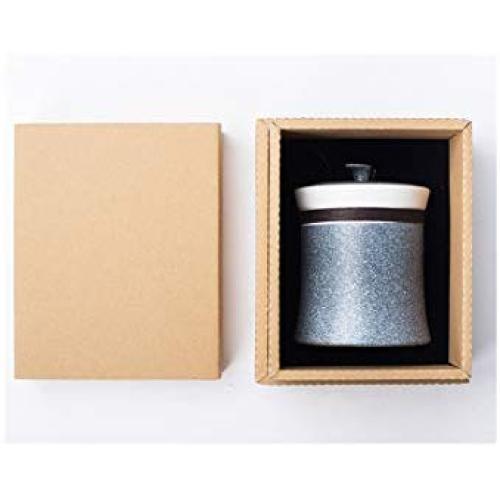 Modern Ceramics Food Storage Jar Kitchen Storage Bottles Sealed Cans With Cover Tea Coffee Container Receive Organizer Cans,13.5X10.5Cm