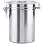 Stainless Steel Sealed Cans Coffee Beans Storage Tank Snacks Container Home Kitchen Tool,708Ml 10X10.5Cm