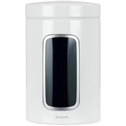 Brabantia 491009 Window Canister, 1.4-Liter, White