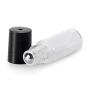 6PCS 5ML/0.17OZ Transparent Empty Refill Essential Oil Glass Roll-on Rollers Vial Packing Bottles With Stainless Steel Roller Balls Perfume Makeup Cosmetic Storage Containers Lip Balms Holder Jar Pots