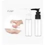 Reisegläser-Set für Kosmetik (Max. 45 ml) Reise-Set mit Toilettentasche, Feuchttuchspender für Flüssige Kosmetik (BPA-frei)