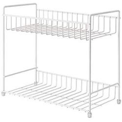 TY-ZWJ Bathroom Finishing Storage Rack/Kitchen Seasoning Jar, Finishing Storage Rack Double Seasoning Rack Kitchen Seasoning Jar Soy Sauce Bottle Seasoning Rack