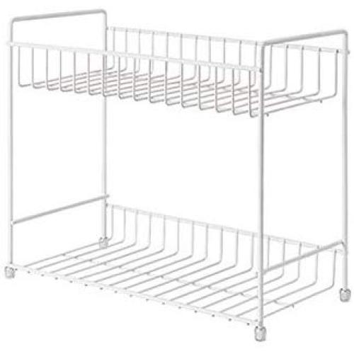 TY-ZWJ Bathroom Finishing Storage Rack/Kitchen Seasoning Jar, Finishing Storage Rack Double Seasoning Rack Kitchen Seasoning Jar Soy Sauce Bottle Seasoning Rack