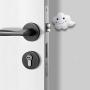 JUSTDOLIFE 3PCS Door Handle Bumper Silicone Wall Protector Door Stopper Bumper for Room