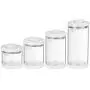 WEEMAA 4-pieces Set Glass Jars with Airtight Lids, Suitable for Flour and Sugar Containers, Different Size for Storage Candy Cookie Jar .Includes 18oz 32oz 43oz 58oz WEEMAA 4-pieces Set Glass Jars with Airtight Lids, Suitable for Flour and Sugar Containers, Different Size for Storage Candy Cookie Jar .Includes 18oz 32oz 43oz 58oz