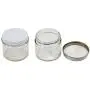 Bouteilles en verre Pinnacle Mercantile 2 oz (57 ml) Lignes Droites avec Couvercles Métalliques Blancs - 24 pièces par carton Bouteilles en verre Pinnacle Mercantile 2 oz (57 ml) Lignes Droites avec Couvercles Métalliques Blancs - 24 pièces par carton