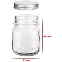 Glass Jars, KAMOTA 4 oz Mini Glass Jars with Lids Perfect for Mason Jars, Canning Jars, Favor Jars, Baby Food Jars, DIY Magnetic Spice Jars, Jam Jars,40 PACK,40 Whiteboard Labels Included