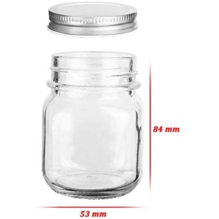 Glass Jars, KAMOTA 4 oz Mini Glass Jars with Lids Perfect for Mason Jars,  Canning Jars