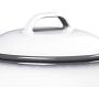 Kitchencraft Living Nostalgia Enamel Storage Tin, 12 x 16cm - White / Grey By