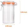 Glass Jars With Airtight Lids,Encheng 16 oz Glass Jars With Leak Proof Rubber Gasket,Wide Mouth Mason Jars With Hinged Lids For Kitchen Canisters,Glass Storage Containers 12 Pack