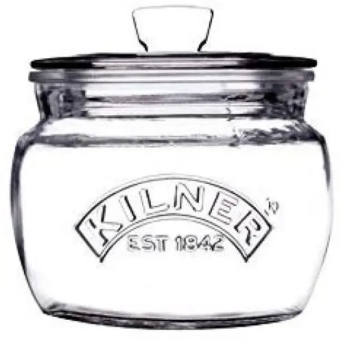 Kilner Glassware Universal Storage Jar, Durable Multi-purpose Glass Container with Airtight Push-top Lid, 17-Fluid Ounces Kilner Glassware Universal Storage Jar, Durable Multi-purpose Glass Container with Airtight Push-top Lid, 17-Fluid Ounces