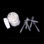 XUANSHUO Disposable Cosmetic Spatula,Mini Facial Cream Makeup Mask Stick Spoon, Plastic Scoop for Mixing and Sampling(Translucent white,100 pcs)