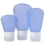 Jollymap Leak Proof Travel Bottles, Silicone Cream Jars Travel Accessories Refillable Silicone Travel Containers Containers Perfect for Liquid Toiletries (3 Pack Travel Bottles37ml,60ml,89ml)-Blue Jollymap Leak Proof Travel Bottles, Silicone Cream Jars Travel Accessories Refillable Silicone Travel Containers Containers Perfect for Liquid Toiletries (3 Pack Travel Bottles37ml,60ml,89ml)-Blue