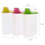 Plastic Food Kitchen Container Sealed Crisper Grains Tank Storage Kitchen Sorting Rice Storage Box Container Jars Green 1.9L