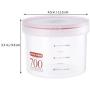 Hemoton 700ML Plastic Sealed Storage Canister Clear Moistureproof Cans Food Storage Containers for Snacks Spice Grain Cereals