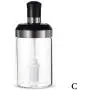 Glass Kitchen Storage Containers - Glass Seasoning Tank Kitchen Spice Kit Bottles Pepper Spoon Seasoning Jars Oil Brush Honey Container Food Storage Container