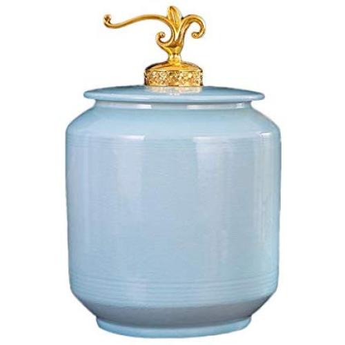 Ceramic Pottery Cereal Containers Canister Cookie Jar With Lids, Airtight Food Storage Containers Bins Large For Kitchen Pantry Organization Flour Rice Candy Bulk, 10L, 30x22cm