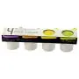 Les Artistes - Paris A-0708 Silicone Set of 2 Yoghurt Pots-Porcelain Les Artistes - Paris A-0708 Silicone Set of 2 Yoghurt Pots-Porcelain