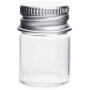 lasenersm 10Pcs/5ML Empty Sample Glass Bottles Jars Vials Case Container with Screw Caps,Transparent