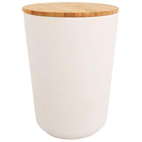 Rayher 46427000 Bamboo Storage, Round, 700ml,10,5cm, 14cm, Box 1pc, Natural