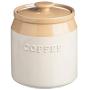 Mason Cash Collection Stoneware Coffee Storage Jar, 13 x 13 x 15 cm, Cream/Cane