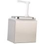 Serenable Sauce Pump Dispenser 1L/2L Oil Vinegar Ketchup Container for Restaurant - as described, 2L B