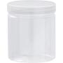 Slime Jars With Lids - Plastic Storage Jars - 10-Pack Slime Jars with Screw-on Lids and 10 Labels, Refillable Round Container Organizer for Craft, Part, Cosmetic, Body Scrub, Accessory, Food, 8 OZ