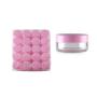 VASANA 24PCS 20g/0.68oz Empty Refill Clear Plastic Sample Cosmetic Jar Pots Eyshadow Packing Storage Container With Pink Screw Lid for Travel Make Up Cream Lotion Nails Powder Gems Beads Jewelry