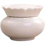 joyMerit Ceramic Storage Jar with Lids, Food Storage Canister for Serving Tea, Coffee, Spice and More - White